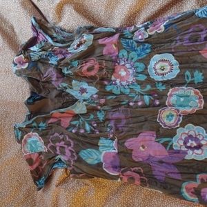 Boden crinkled gauze floral dress